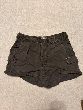 Superdry Women’s Brown Cargo Cotton Shorts